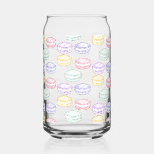 Waterverf Franse Macarons Blikvorm Glas
