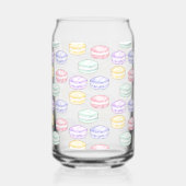 Waterverf Franse Macarons Blikvorm Glas (Achterkant)