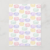 Waterverf Franse Macarons Briefkaart (Voorkant)