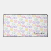 Waterverf Franse Macarons Bureaumat (Voorkant)