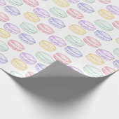 Waterverf Franse Macarons Cadeaupapier (Hoek)