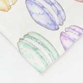 Waterverf Franse Macarons Fleece Deken (Hoek)