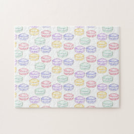Waterverf Franse Macarons Legpuzzel