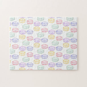 Waterverf Franse Macarons Legpuzzel