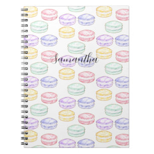 Waterverf Franse Macarons Notitieboek