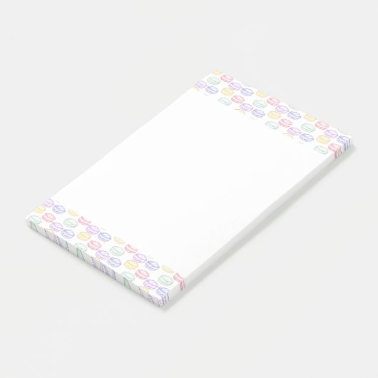 Waterverf Franse Macarons Post-it® Notes (Schuin)