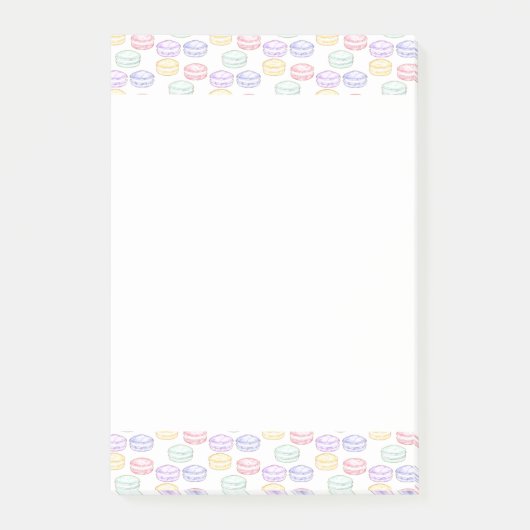 Waterverf Franse Macarons Post-it® Notes (Voorkant)