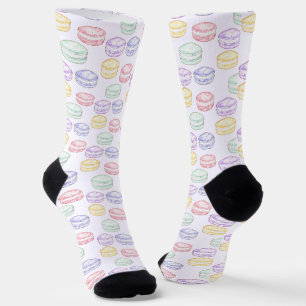 Waterverf Franse Macarons Sokken
