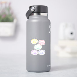 Waterverf Franse Macarons Sticker
