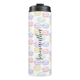 Waterverf Franse Macarons Thermosbeker