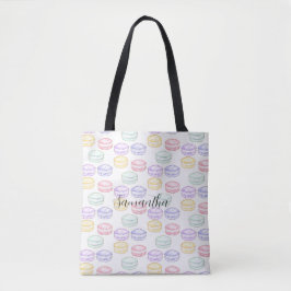 Waterverf Franse Macarons Tote Bag