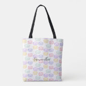 Waterverf Franse Macarons Tote Bag (Achterkant)