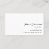 Waterverf Franstalige interieurontwerpfasering Visitekaartje (Achterkant)