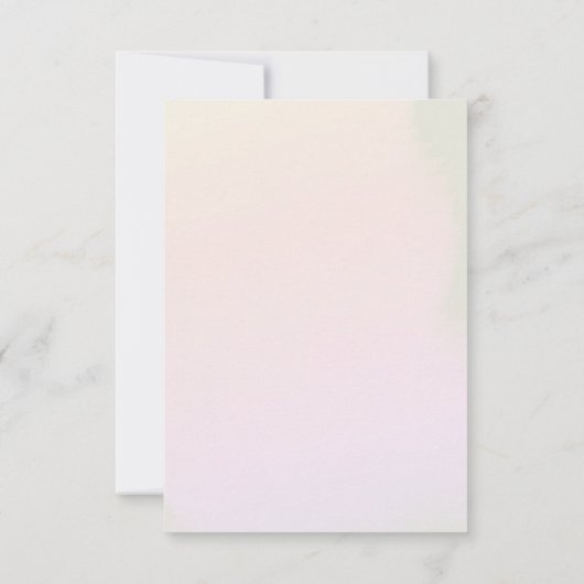 Waterverf Freesia Flowers Weddenschap Bedankt (Achterkant)