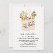 Waterverf Fresh Off the Market Vrijgezellenfeest Kaart (Voorkant)