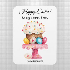 Waterverf Friend's Happy Easter Flexible Magnet Magneet