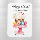 Waterverf Friend's Happy Easter Flexible Magnet Magneet