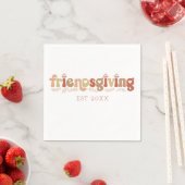 Waterverf Friendsgiving diner servetten (Insitu)