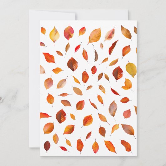 Waterverf Friendsgiving-dineruitnodiging Kaart (Achterkant)