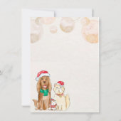 Waterverf Friendsmas - Uitnodiging voor kerstfeest (Achterkant)