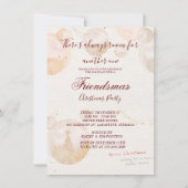 Waterverf Friendsmas - Uitnodiging voor kerstfeest (Voorkant)