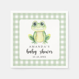 Waterverf Frog Baby shower Servet