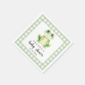 Waterverf Frog Baby shower Servet (Hoek)