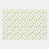 Waterverf Frogs Funny Whimsical Natuur Art Inpakpapier Vel (Voorkant)