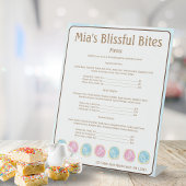 Waterverf Frosted Sugar Cookies Bakkerij Prijs Men Reclamebord Met Voetstuk