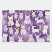 Waterverf Frosty Fauna: Lichtgevende tinten vangen Inpakpapier Vel (Voorkant 2)