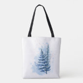 Waterverf Frozen Fern Tote Bag (Achterkant)