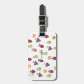Waterverf Fruit Bagage Meisje Label Bagagelabel (Voorkant verticaal)
