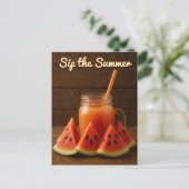 Waterverf Fruit Design – Blank Back Sjabloon Briefkaart (Staand voorkant)