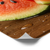 Waterverf Fruit Design – Blank Back Sjabloon Poster (Hoek)