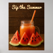 Waterverf Fruit Design – Blank Back Sjabloon Poster (Voorkant)