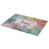 Waterverf fruit op maat snijplank (Hoek)