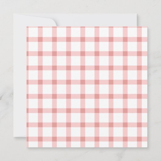 Waterverf Fruit Plaid Red Berry Sweet Kaart (Achterkant)