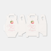 Waterverf Fruit Zoet als een perzik Baby shower Bedankdoosjes (Uitgevouwen)