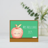 Waterverf fruitappel briefkaart (Staand voorkant)