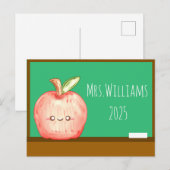 Waterverf fruitappel briefkaart (Voorkant / Achterkant)