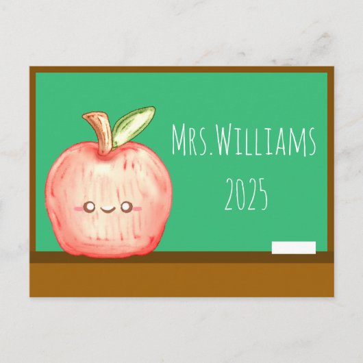 Waterverf fruitappel briefkaart (Voorkant)