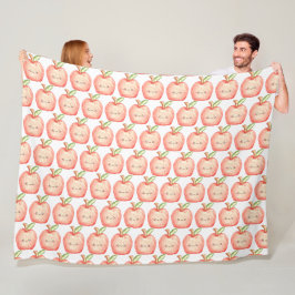 Waterverf fruitappel fleece deken