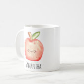 Waterverf fruitappel koffiemok (Voorkant links)