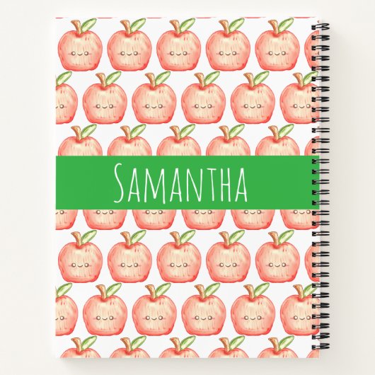 Waterverf fruitappel notitieboek (Achterkant)