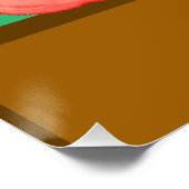 Waterverf fruitappel perfect poster (Hoek)