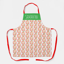 Waterverf fruitappel schort