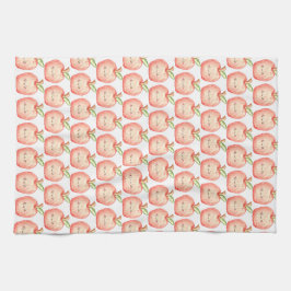 Waterverf fruitappel theedoek