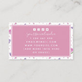 Waterverf fruitdruiven en watermeloensdiëticien visitekaartje (Achterkant)