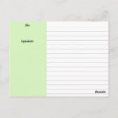 waterverf fruitgroente receptenkaart briefkaart (Achterkant)