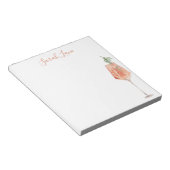 Waterverf Fruitig Eiland Drink Gepersonaliseerd Notitieblok (Schuin)